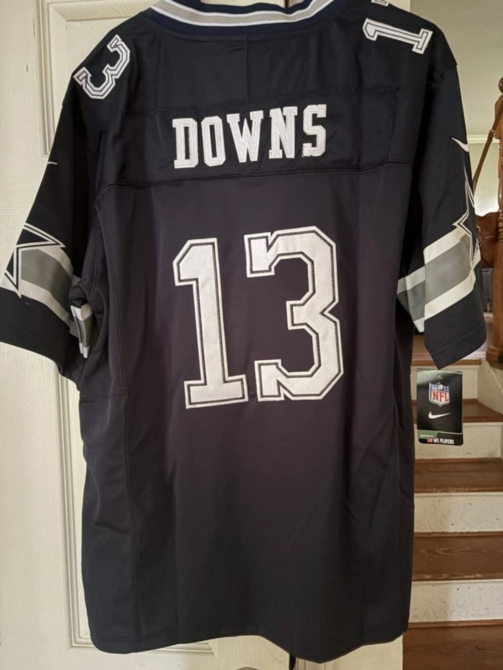 Caleb Downs Navy 13 Stitched Jersey Vapor